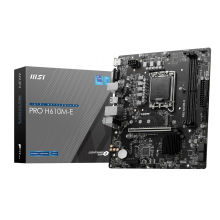 MSI MB PRO H610M-E SOKET 1700 DDR5 5600MHZ(OC) HDMI VGA M.2 USB3.2 1x 1G LAN mATX